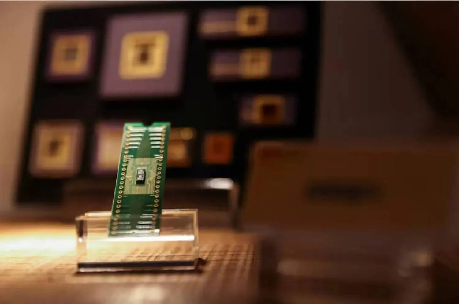 شريحة في معهد تايوان لأبحاث أشباه الموصلات في حديقة العلوم في سينشو (رويترز)