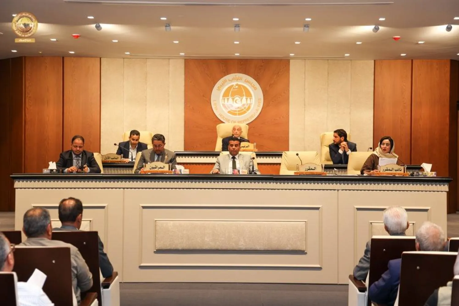 صورة وزعها مجلس النواب لاجتماعه في بنغازي (الاثنين)