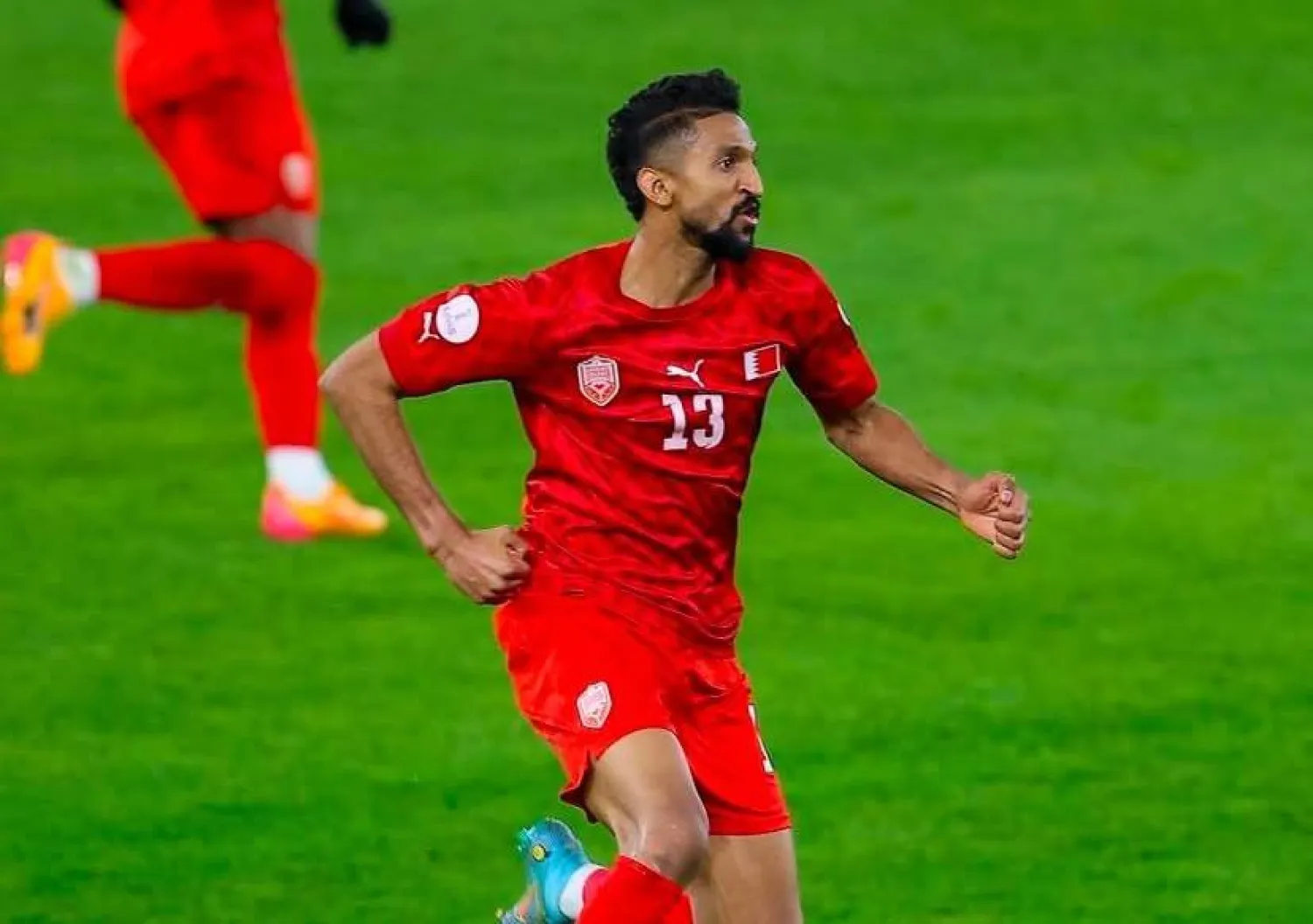 الرميحي سجل هدف الفوز أمام السعودية في «خليجي 24» (المنتخب البحريني)