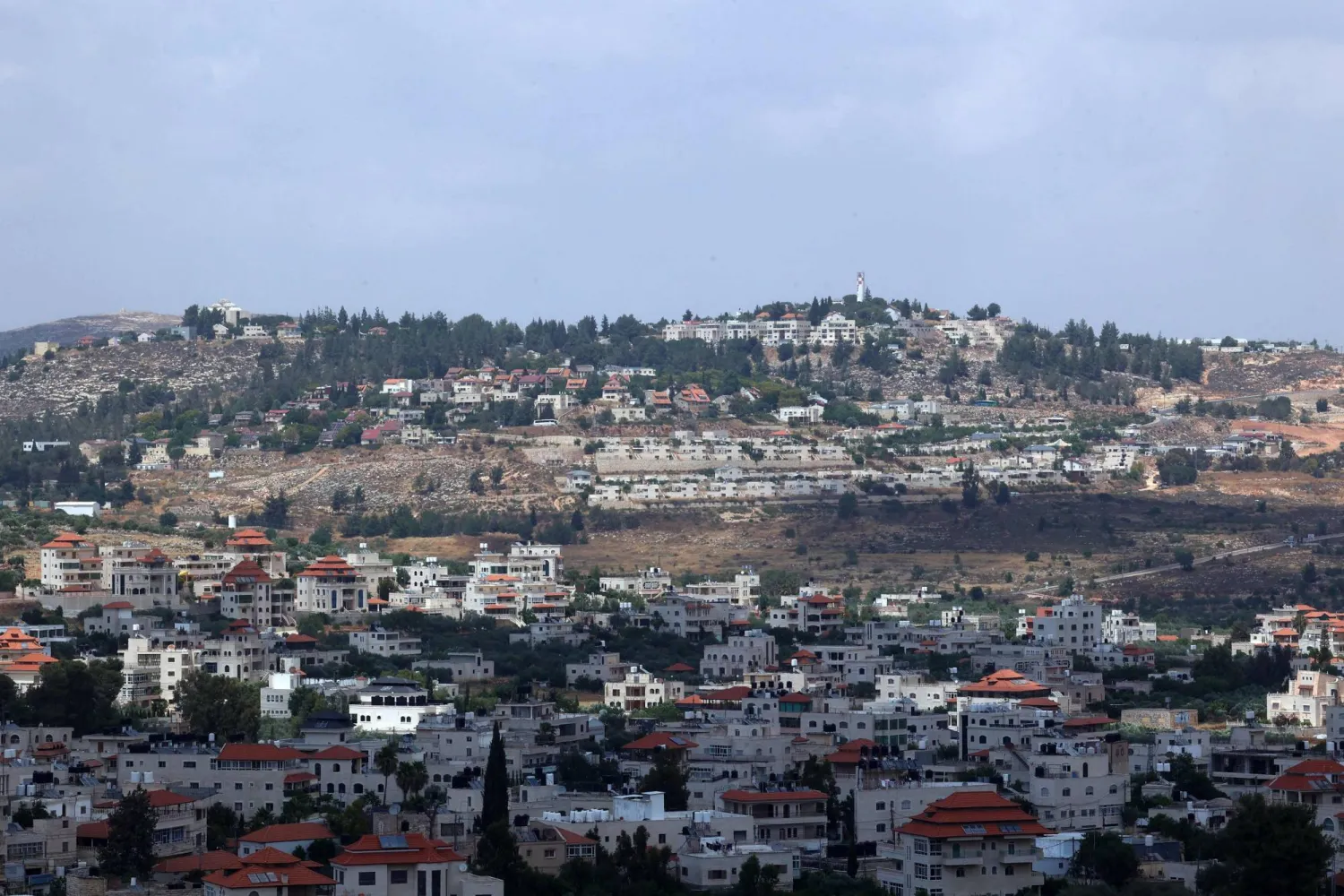 صورة عامة لمدينة رام الله (أ.ف.ب) 