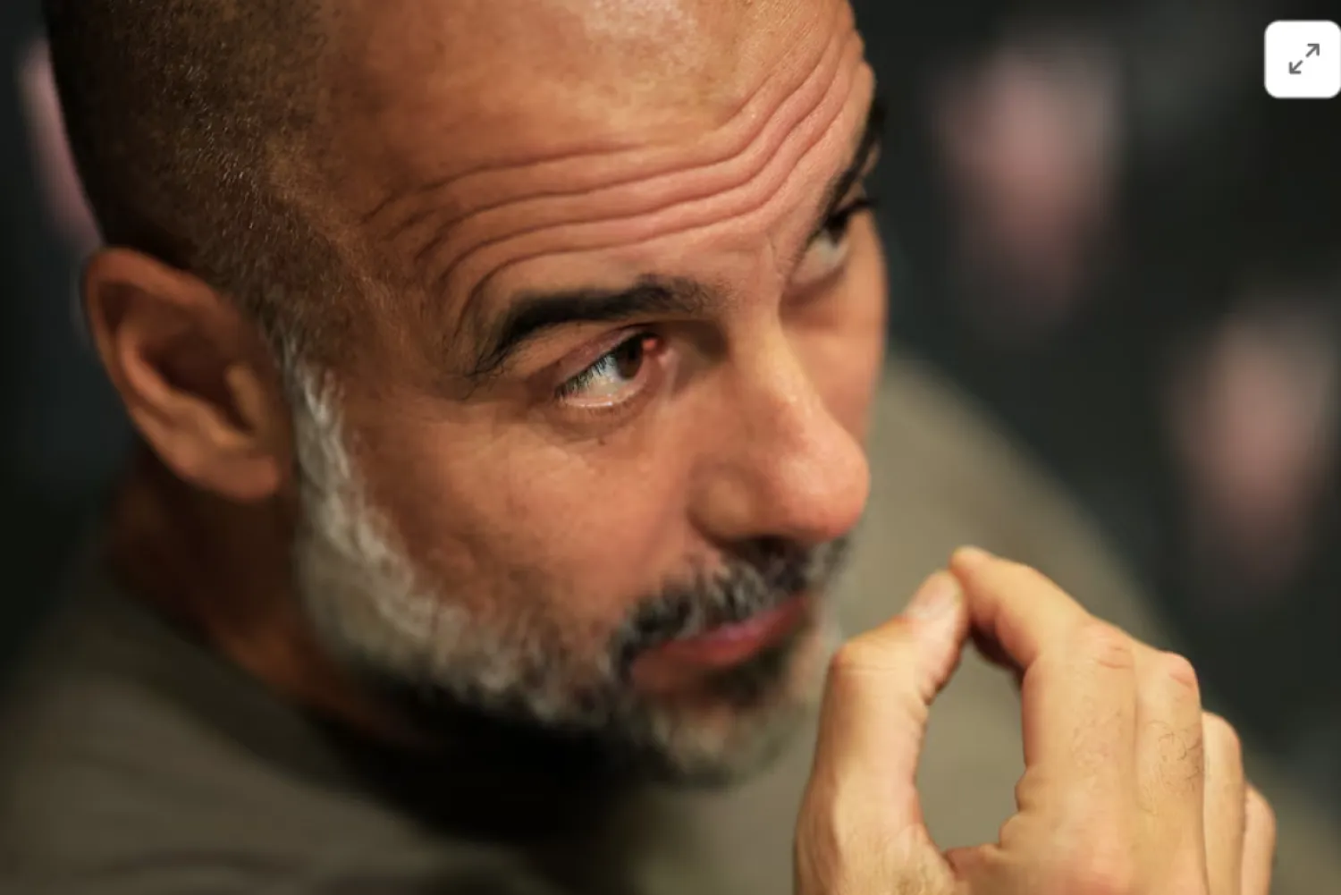 Soccer Football - Reuters Exclusive interview with Manchester City manager Pep Guardiola - Barcelona, Spain - June 4, 2025 Manchester City manager Pep Guardiola talks during an interview with Reuters TV in Barcelona REUTERS/Nacho Doce 