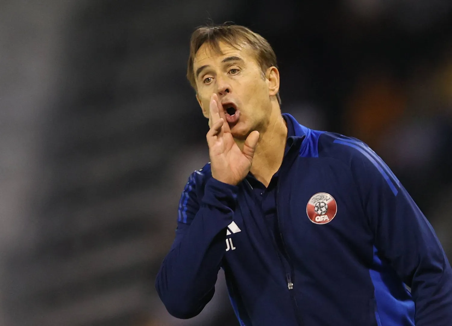 جولين لوبيتيغي المدير الفني لمنتخب قطر (رويترز)