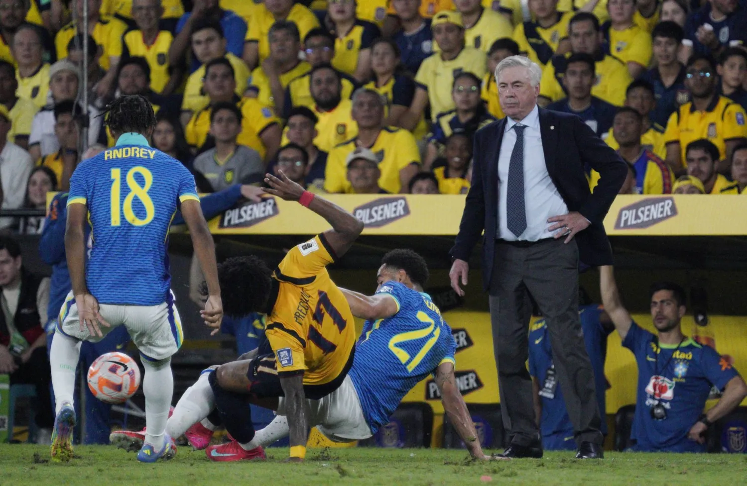 كارلو أنشيلوتي مدرب البرازيل (رويترز)