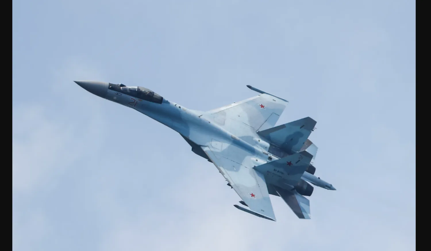 طائرة مقاتلة روسية من طراز «سو-35» (رويترز)
