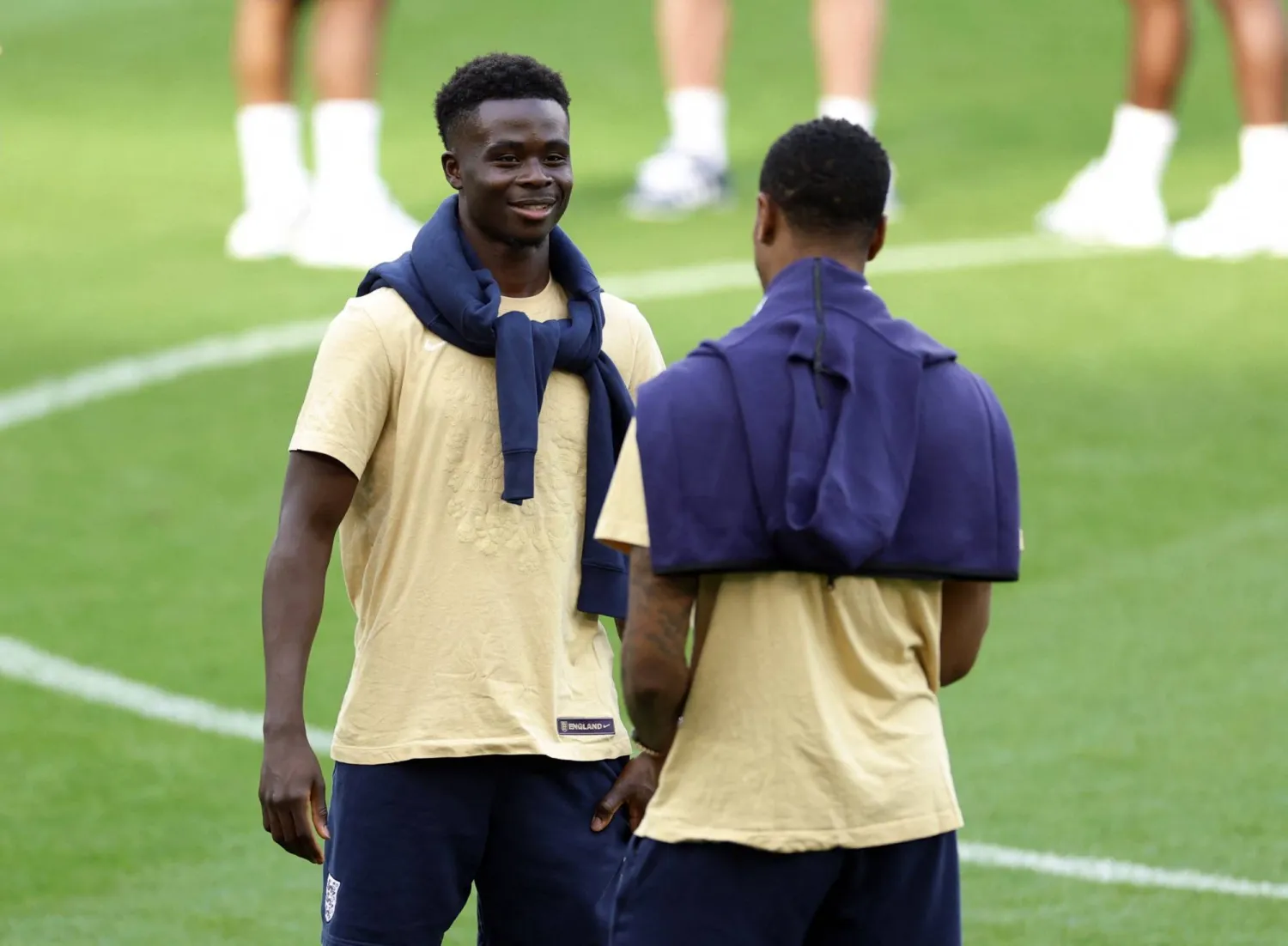 بوكايو ساكا خارج مواجهة أندورا (رويترز)