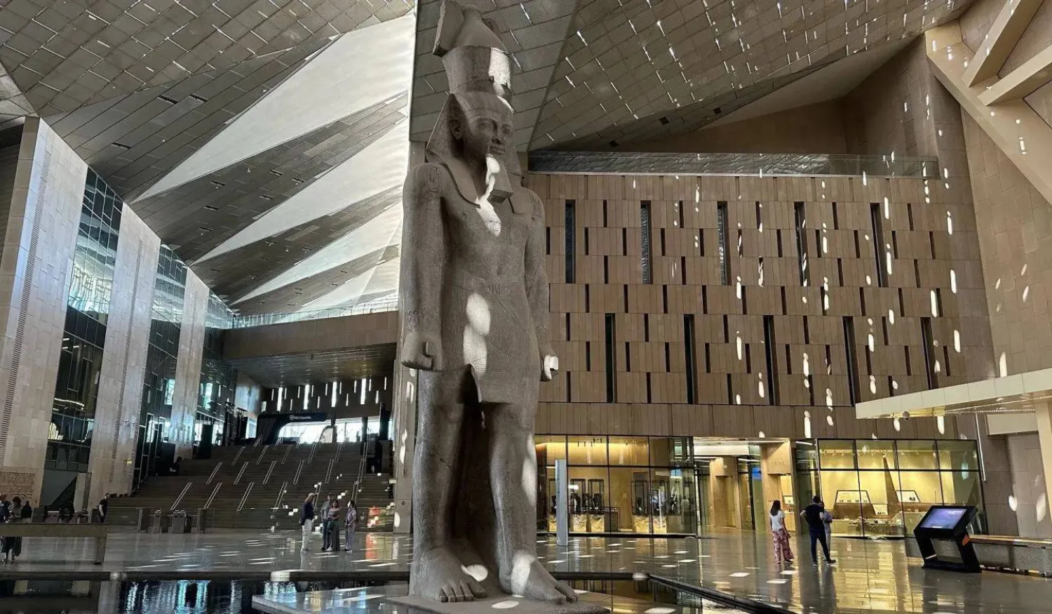 المتحف الكبير في مصر خلال الافتتاح التجريبي (الشرق الأوسط)