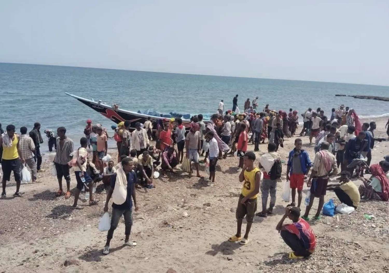  المهاجرون من القرن الأفريقي تدفقوا إلى اليمن بشكل لافت منذ بداية العام الحالي (إعلام حكومي)