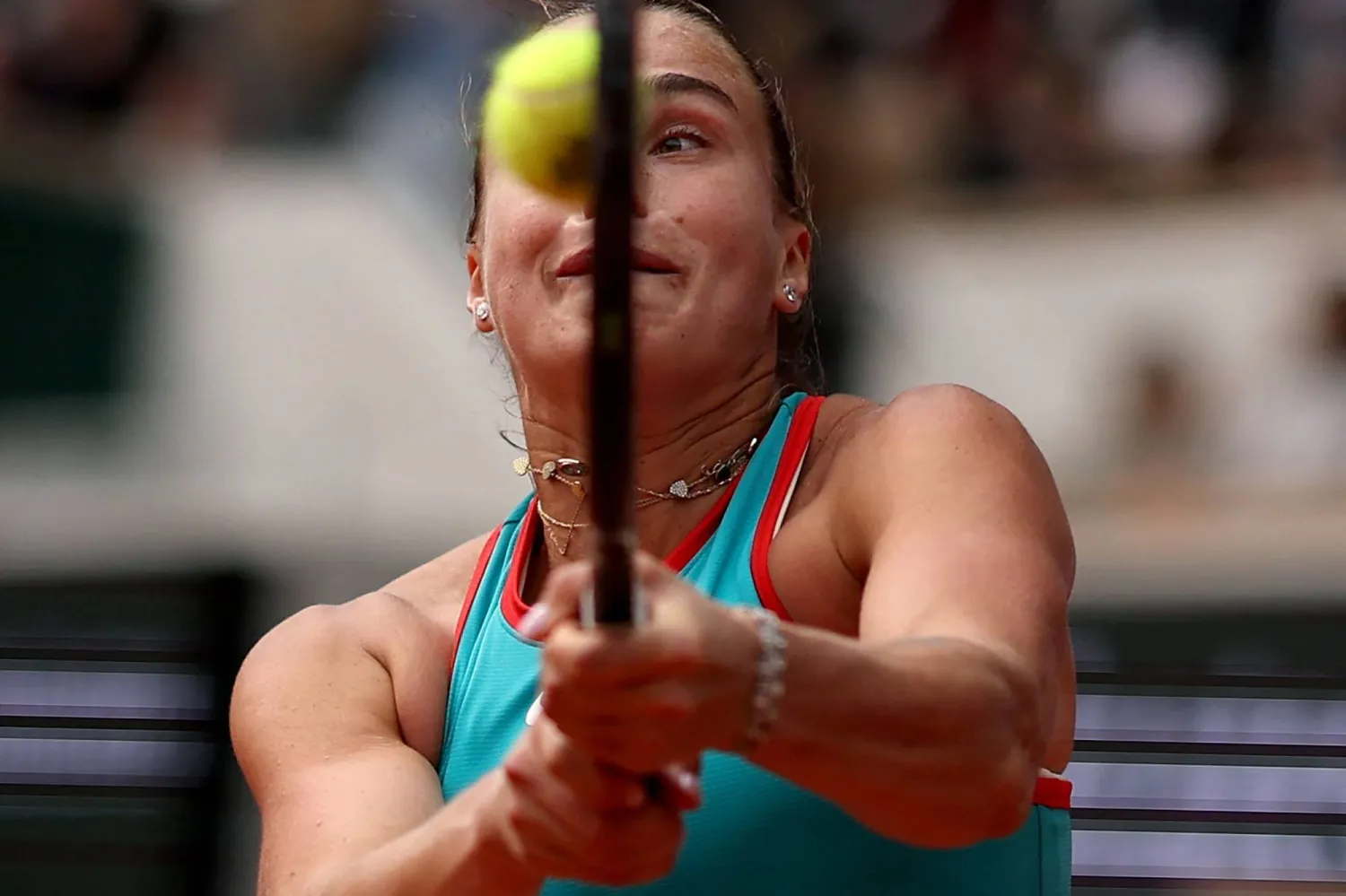 النجمة البيلاروسية أرينا سابالينكا (أ.ف.ب)