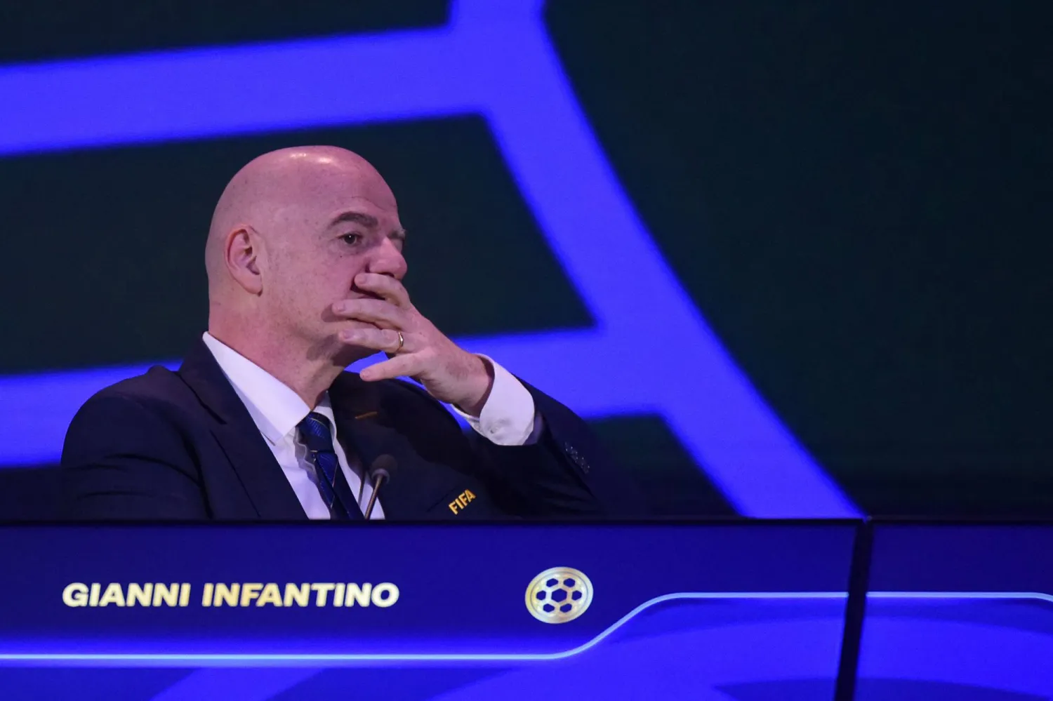 جياني إنفانتينو رئيس الاتحاد الدولي لكرة القدم (الفيفا) (أ.ف.ب)