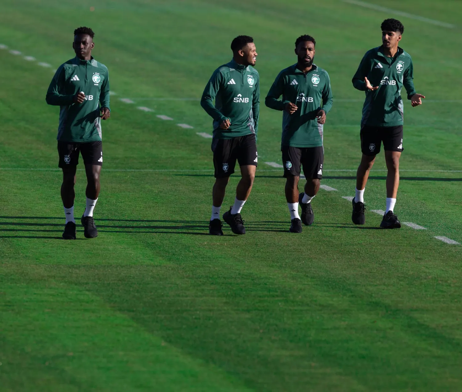 اكتفى رينارد بتدريبات استرجاعية لـ«الأخضر» (المنتخب السعودي)
