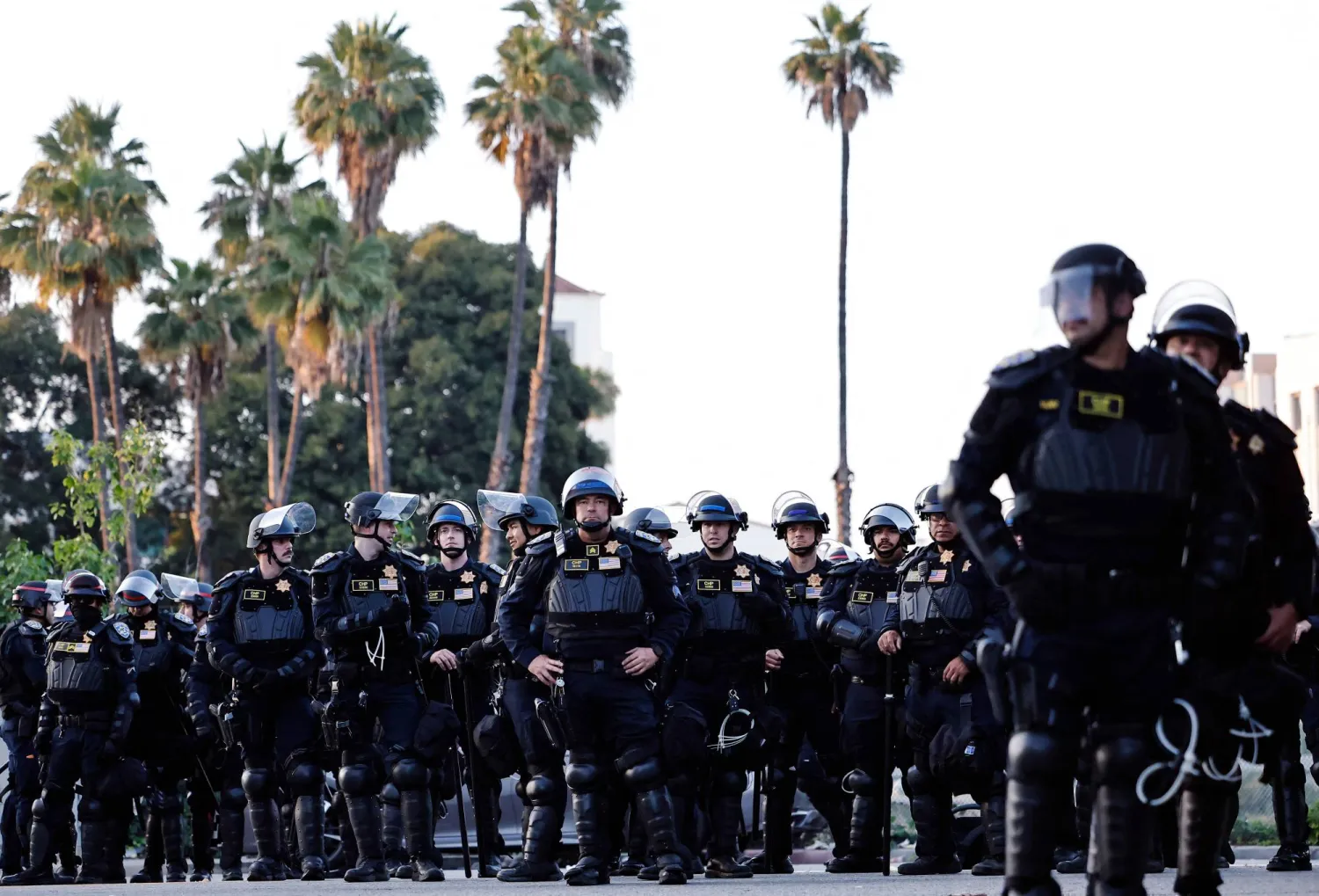 ترمب نشر قوات مشاة البحرية في لوس أنجليس هذا الأسبوع (أ.ف.ب)