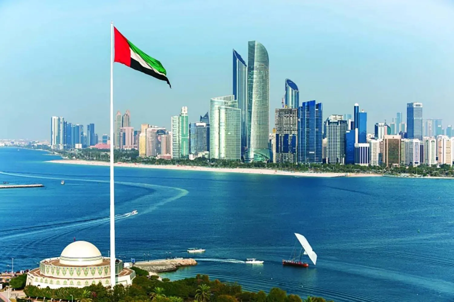 صورة جوية من الإمارات (الشرق الأوسط)
