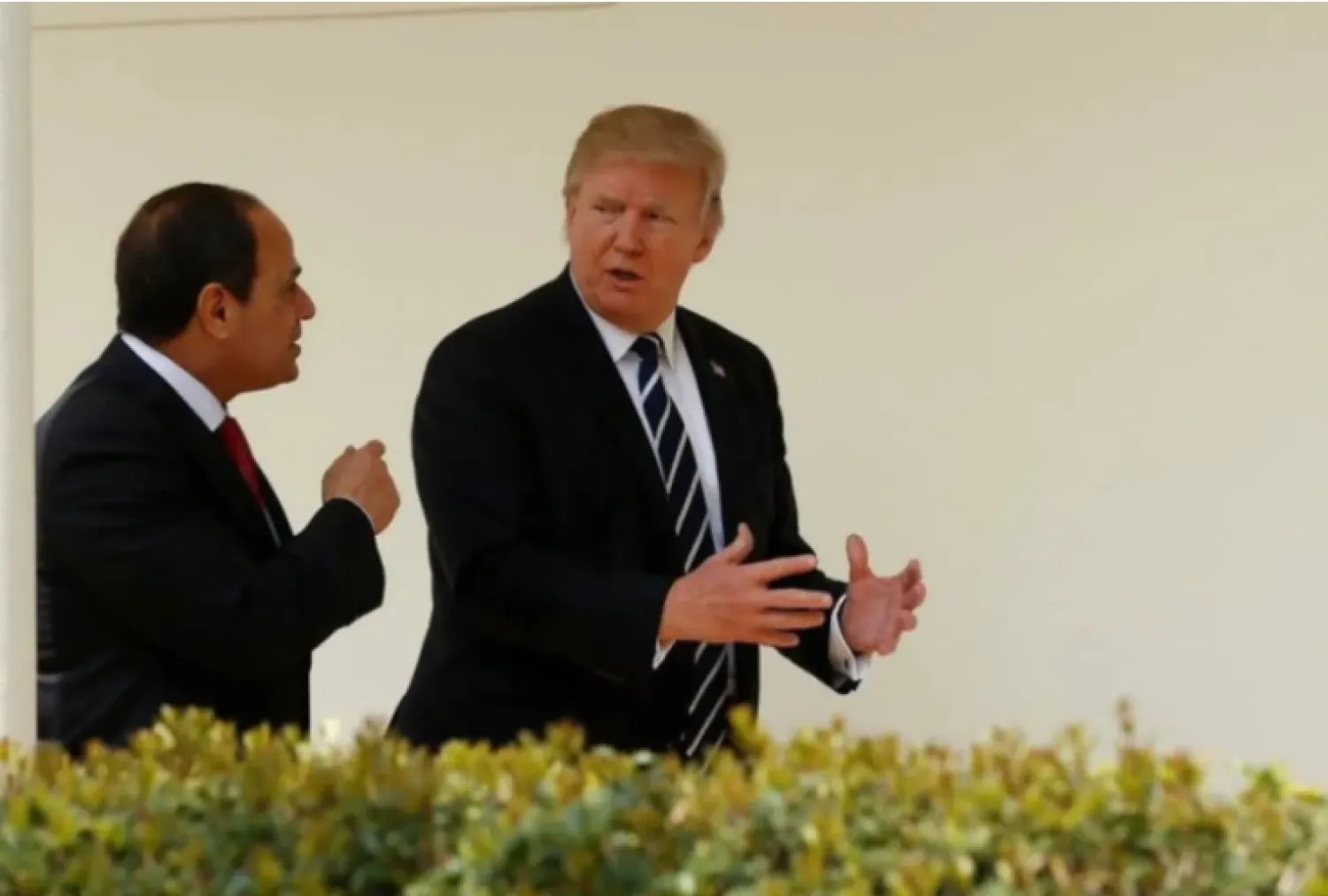 لقاء السيسي وترمب في واشنطن خلال وقت سابق عام 2019 (الرئاسة المصرية)