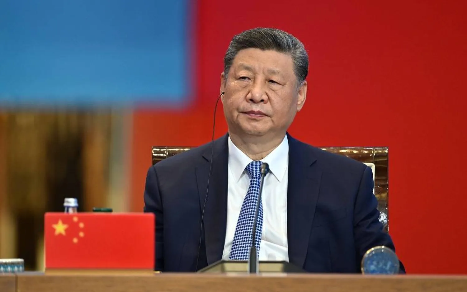 This handout picture made available by Kazakhstan's Presidential Press Office shows Chinese President Xi Jinping during the "Central Asia – China" summit in Astana, Kazakhstan, 17 June 2025. (EPA/ Kazakhstan’s Presidential Press Office Handout) 