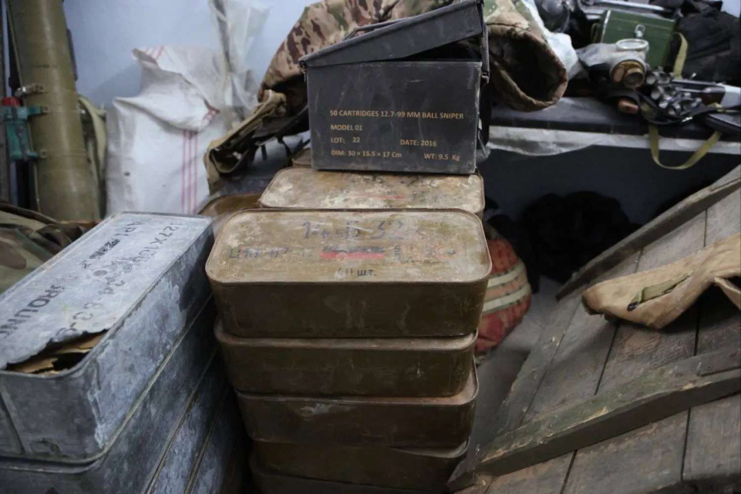 Weapons that were seized in the campaign. (Deir Ezzor Governorate)