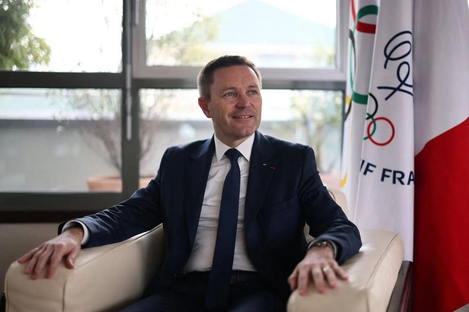 ديفيد لابارتيان رئيس الاتحاد الدولي للدراجات (رويترز)