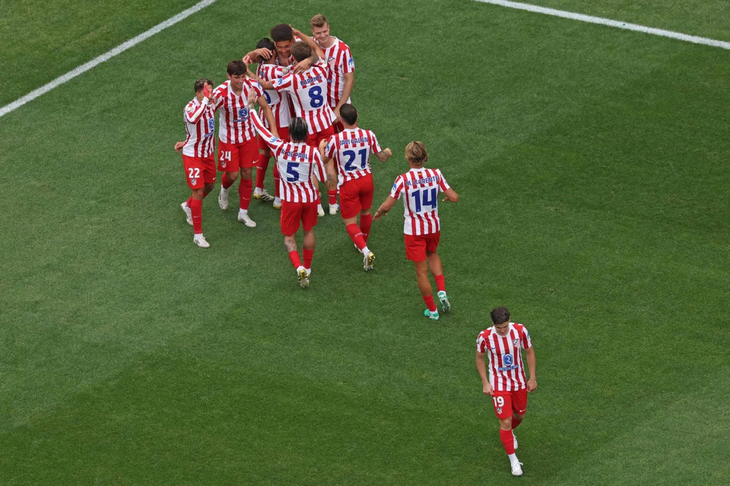 عوض أتلتيكو مدريد بدايته المخيبة للآمال الجولة الماضية (أ.ف.ب) 