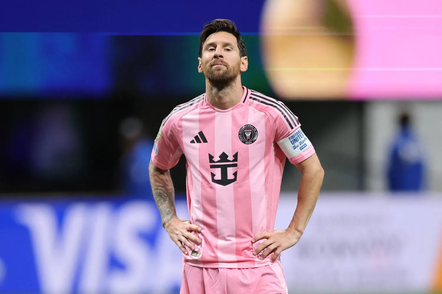 ليونيل ميسي قائد المنتخب الأرجنتيني (أ.ف.ب)
