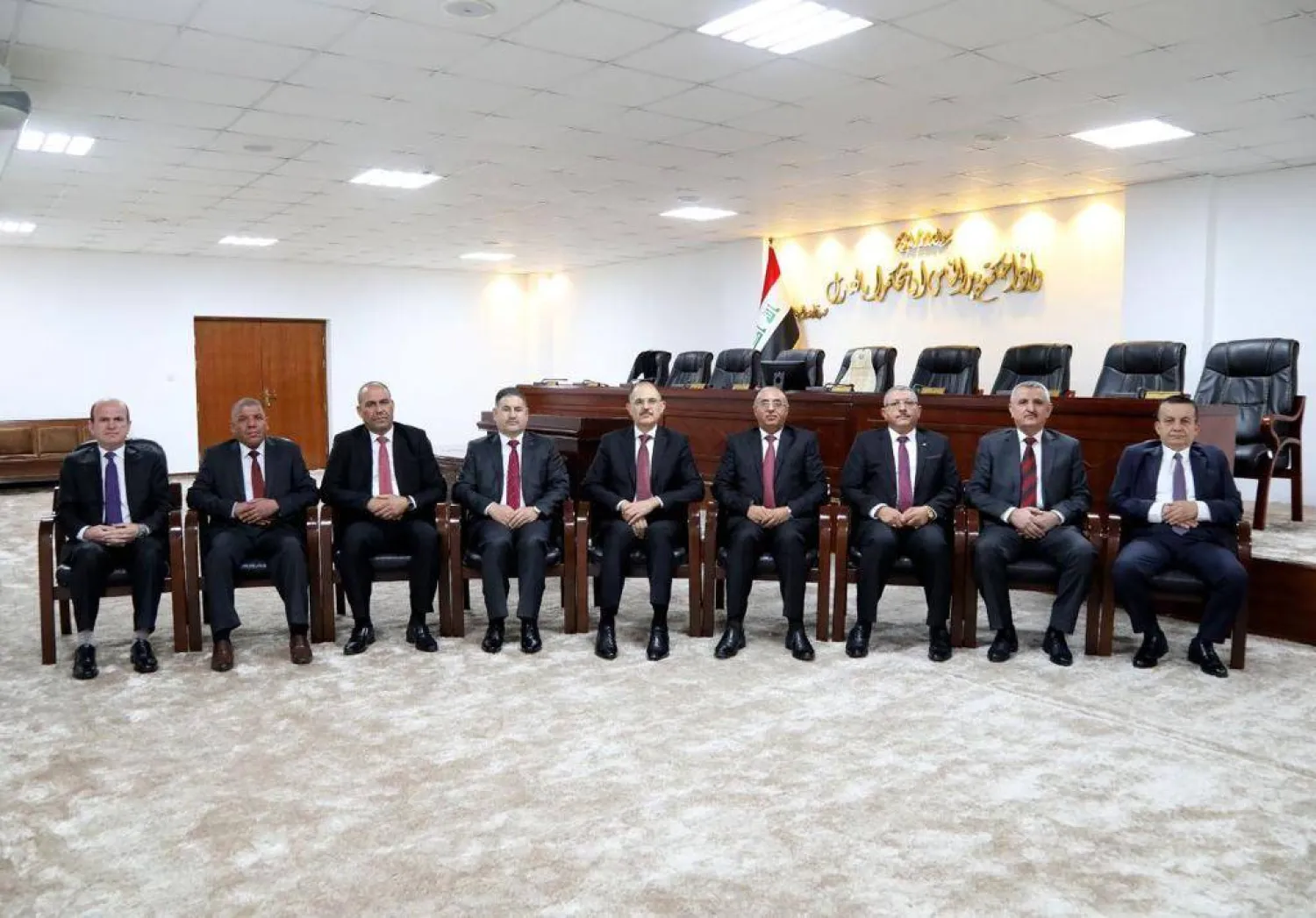 أعضاء المحكمة الاتحادية في العراق (موقع القضاء)