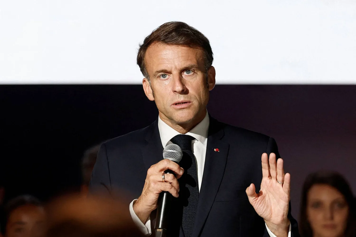 الرئيس الفرنسي إيمانويل ماكرون (أ.ف.ب)