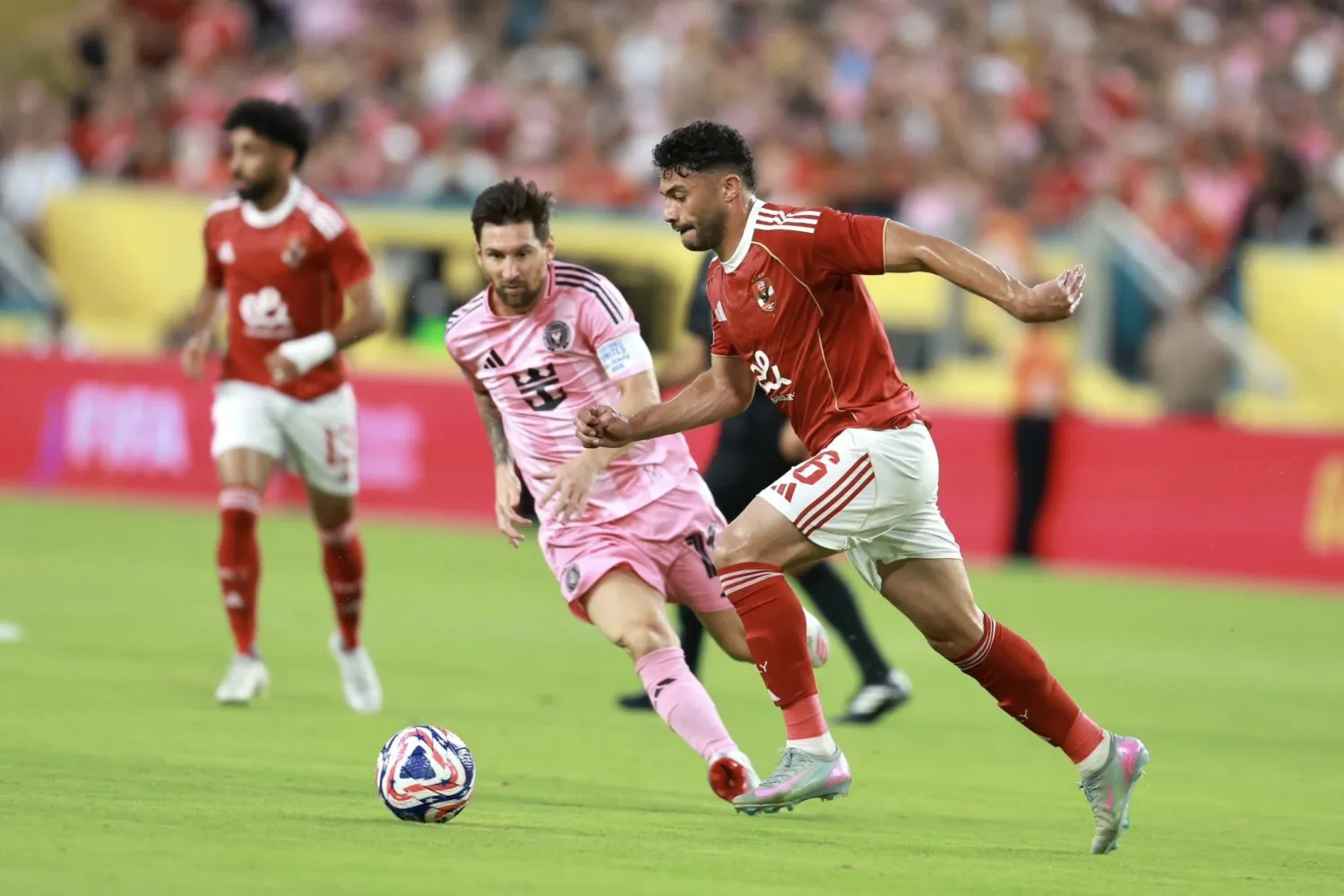 جانب من مواجهة الأهلي وإنتر ميامي الأميركي في كأس العالم للأندية (حساب الأهلي على فيسبوك)