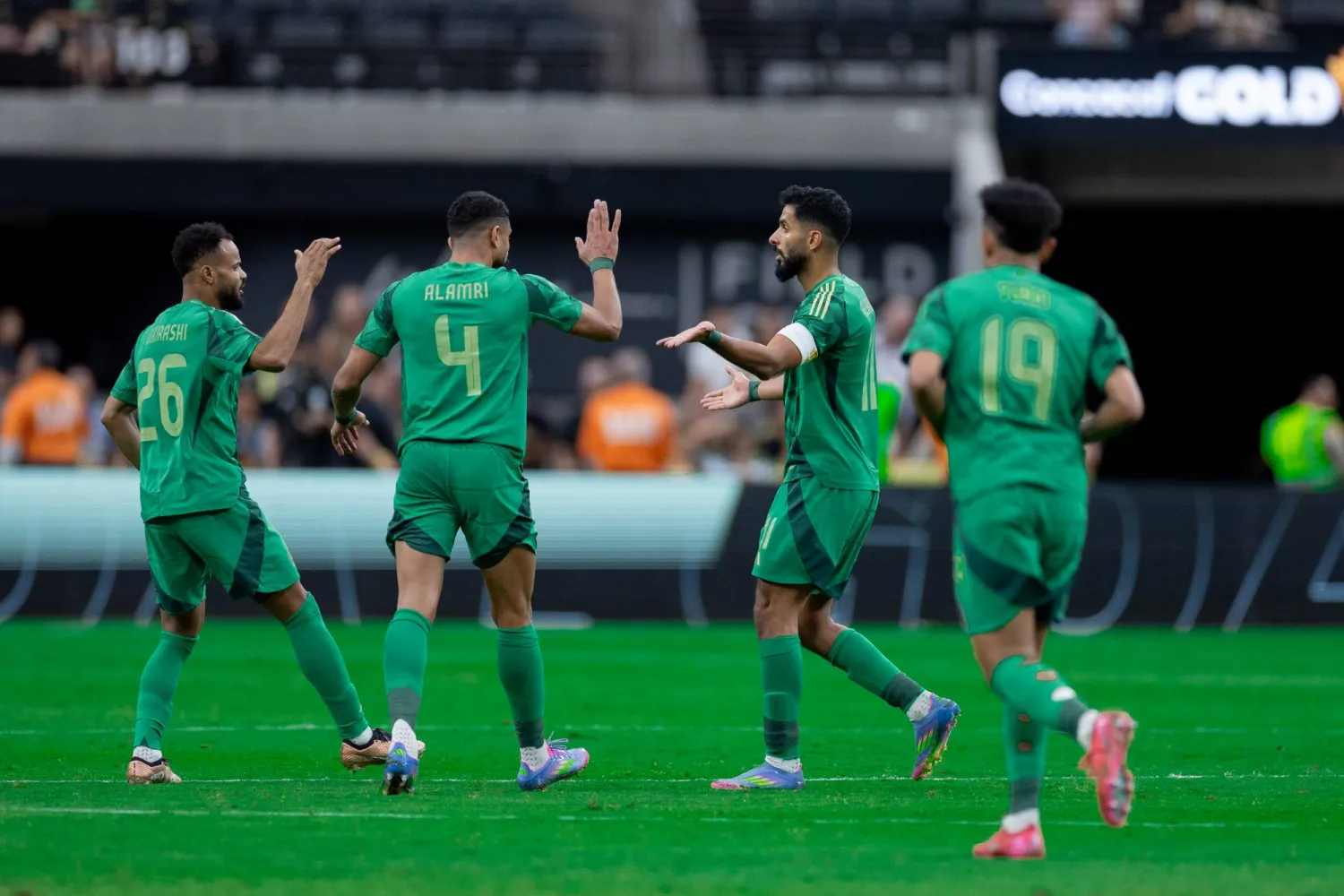 تمكن الأخضر من التأهل عن المجموعة الرابعة في البطولة (المنتخب السعودي) 