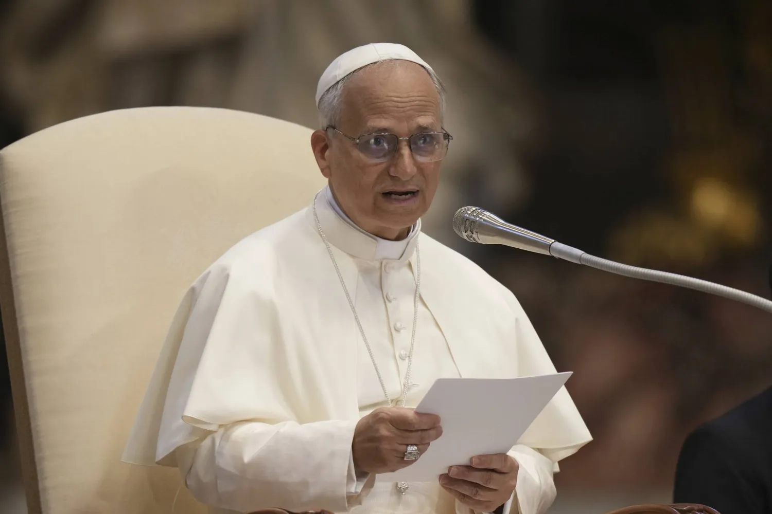  البابا ليو الرابع عشر (أ.ب)