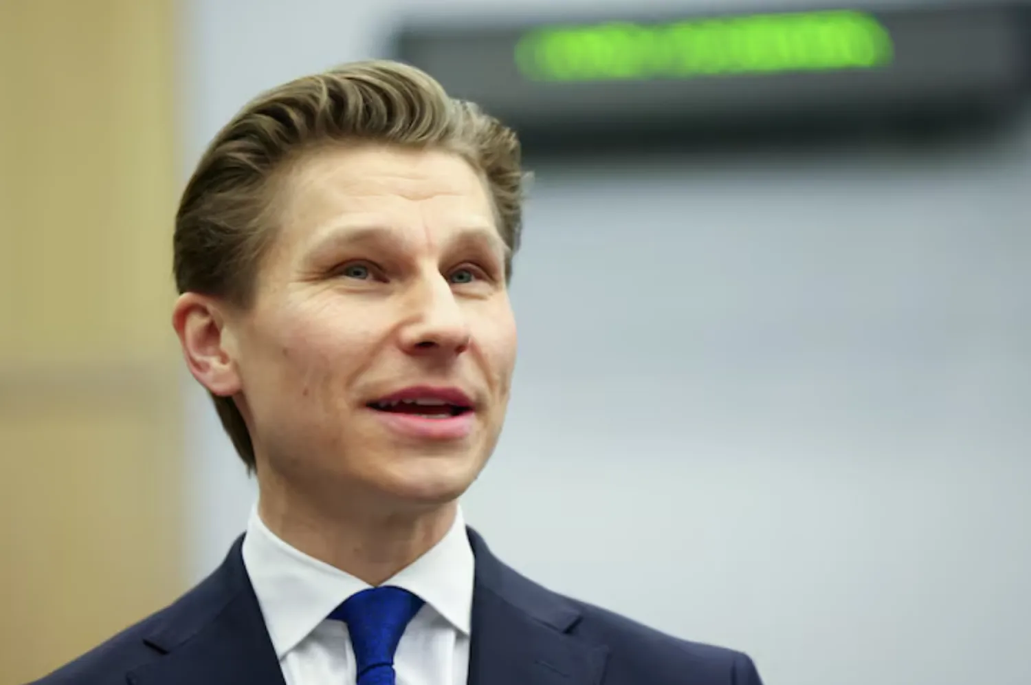 Finnish Defense Minister Antti Hakkanen attends a meeting of the Ukraine Defense Contact Group on the eve of a NATO defense ministers' meeting at the alliance's headquarters in Brussels, Belgium February 12, 2025. REUTERS/Johanna Geron/ File Photo