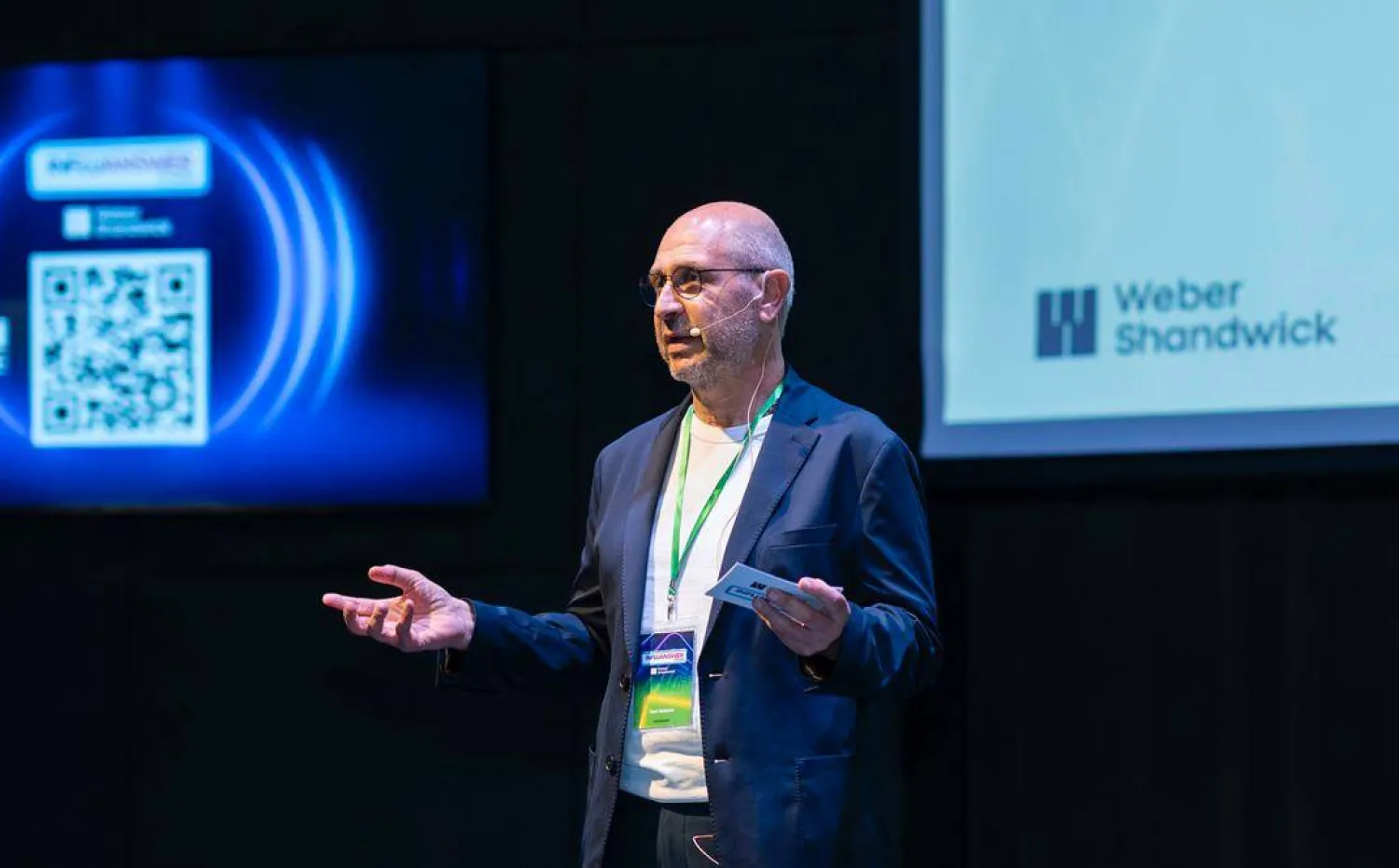 زياد حاصباني الرئيس التنفيذي لشركة «ويبر شاندويك» في المنطقة خلال مؤتمر إطلاق التقرير