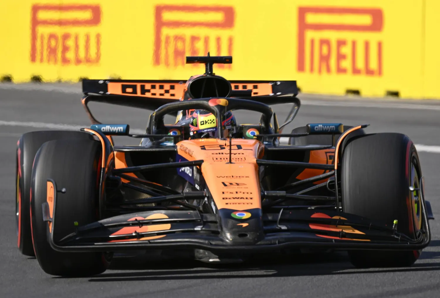 بياستري قال إنه نقى الأجواء مع نوريس (أ.ب)