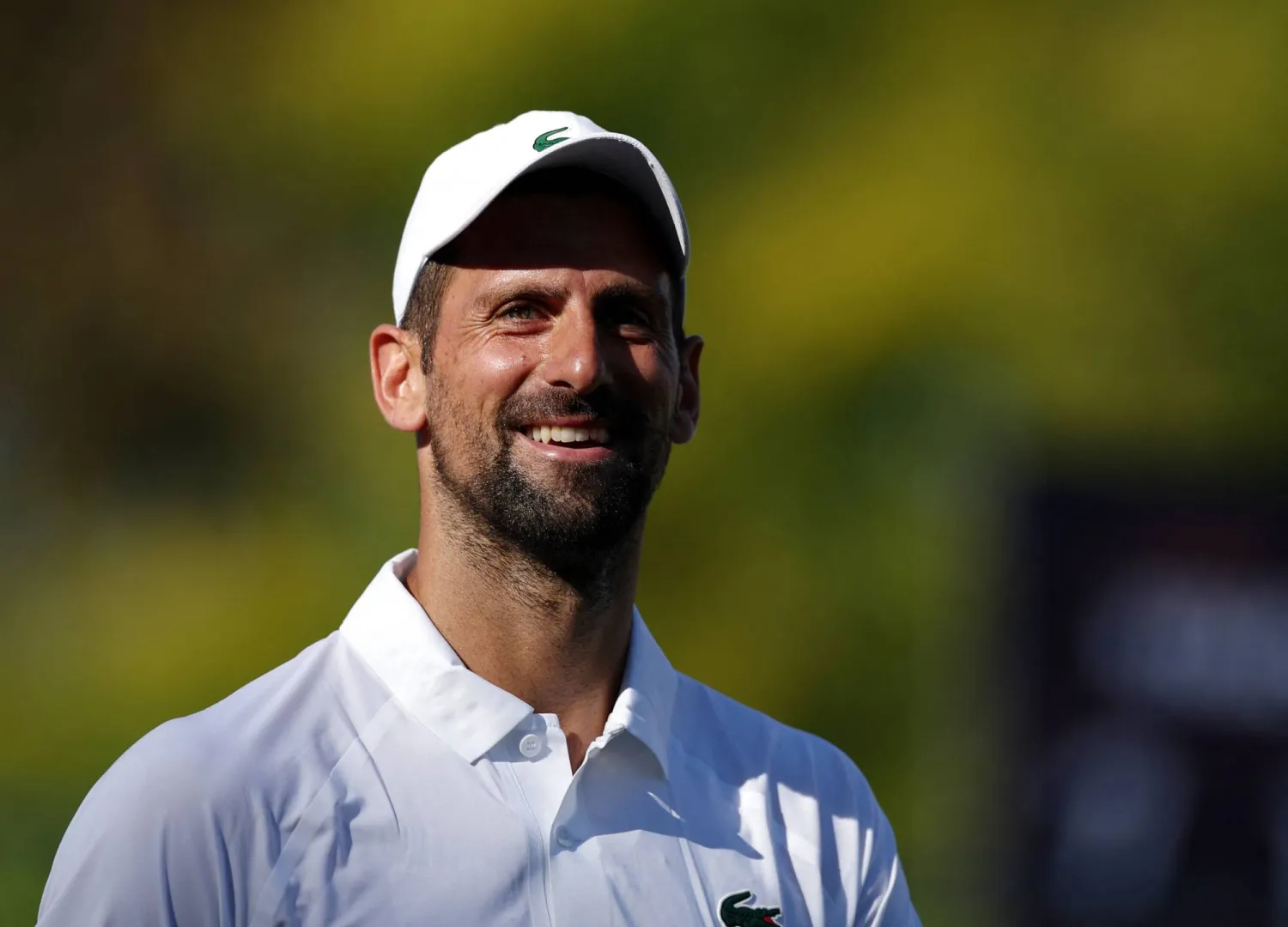 Tennis - Hurlingham Grass Court Exhibition Tournament - Hurlingham Tennis Club, London, Britain - June 27, 2025 Serbia's Novak Djokovic reacts during his match against Russia's Karen Khachanov Action Images via Reuters/Paul Childs