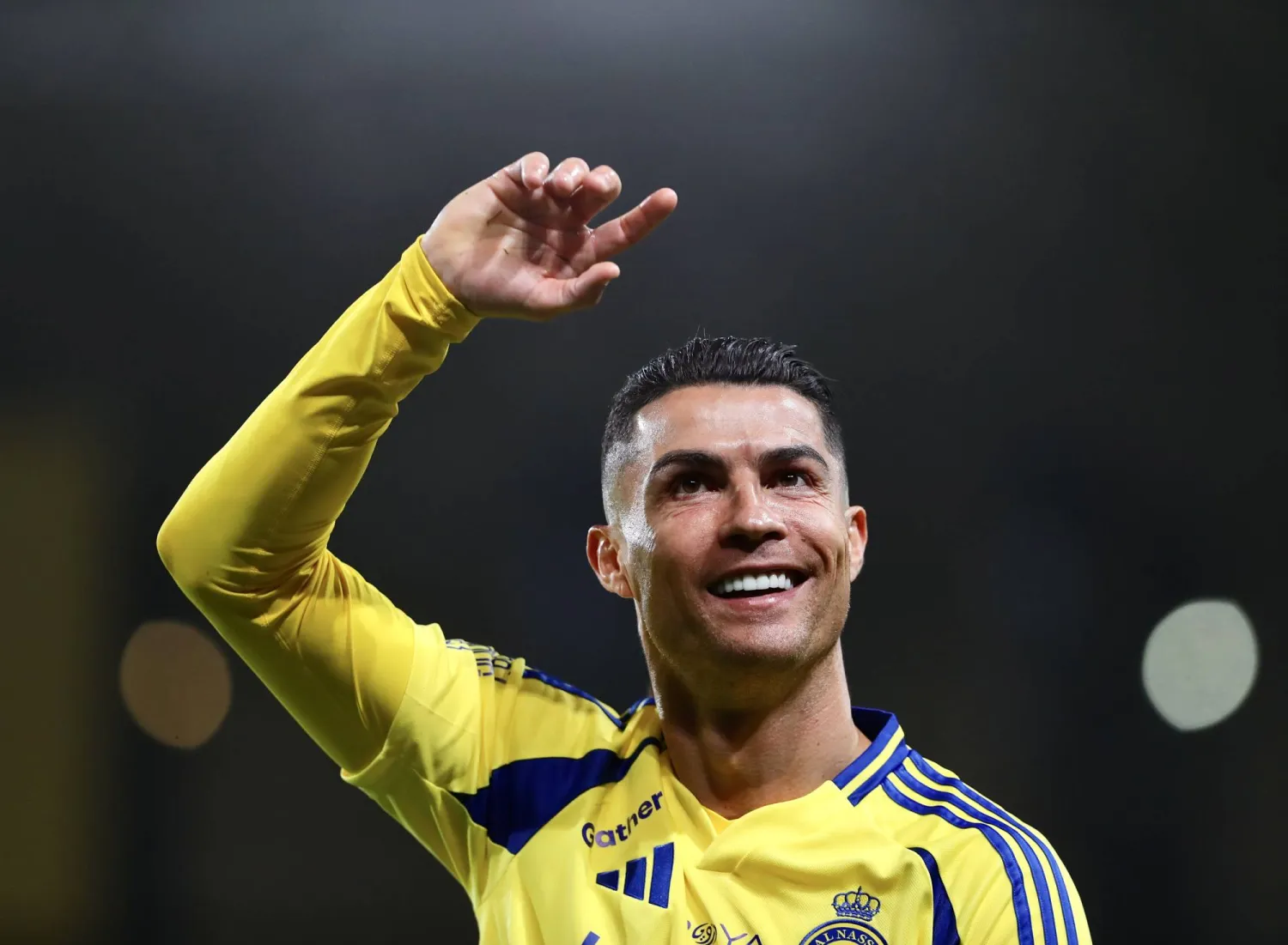 رونالدو قال إنه يعيش لحظات سعيدة في السعودية (تصوير: عبد العزيز النومان)