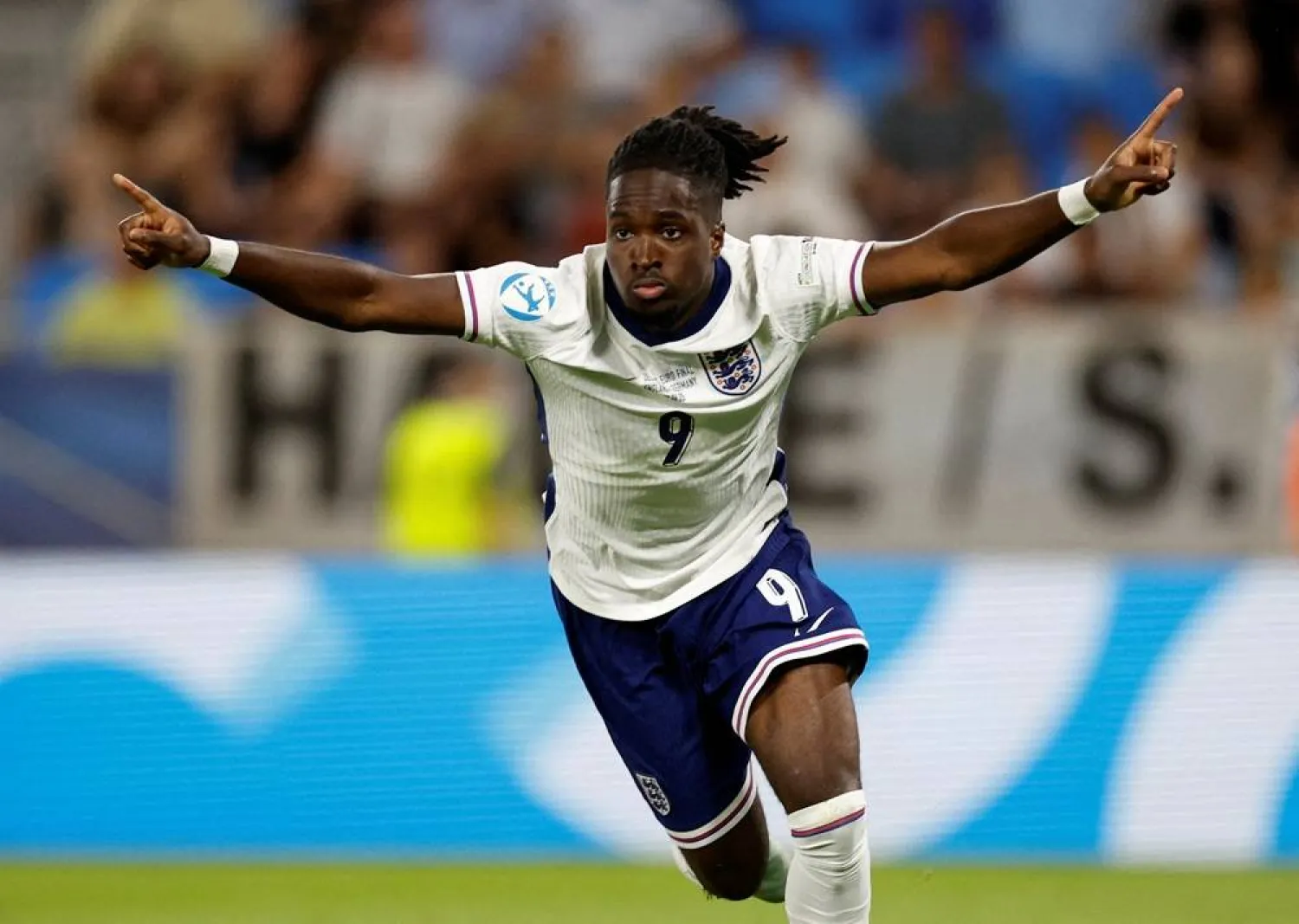 Football - UEFA Under 21 Championship - Final - England v Germany - Tehelne pole, Bratislava, Slovakia - June 28, 2025 England's Jonathan Rowe celebrates scoring their third goal (Reuters)