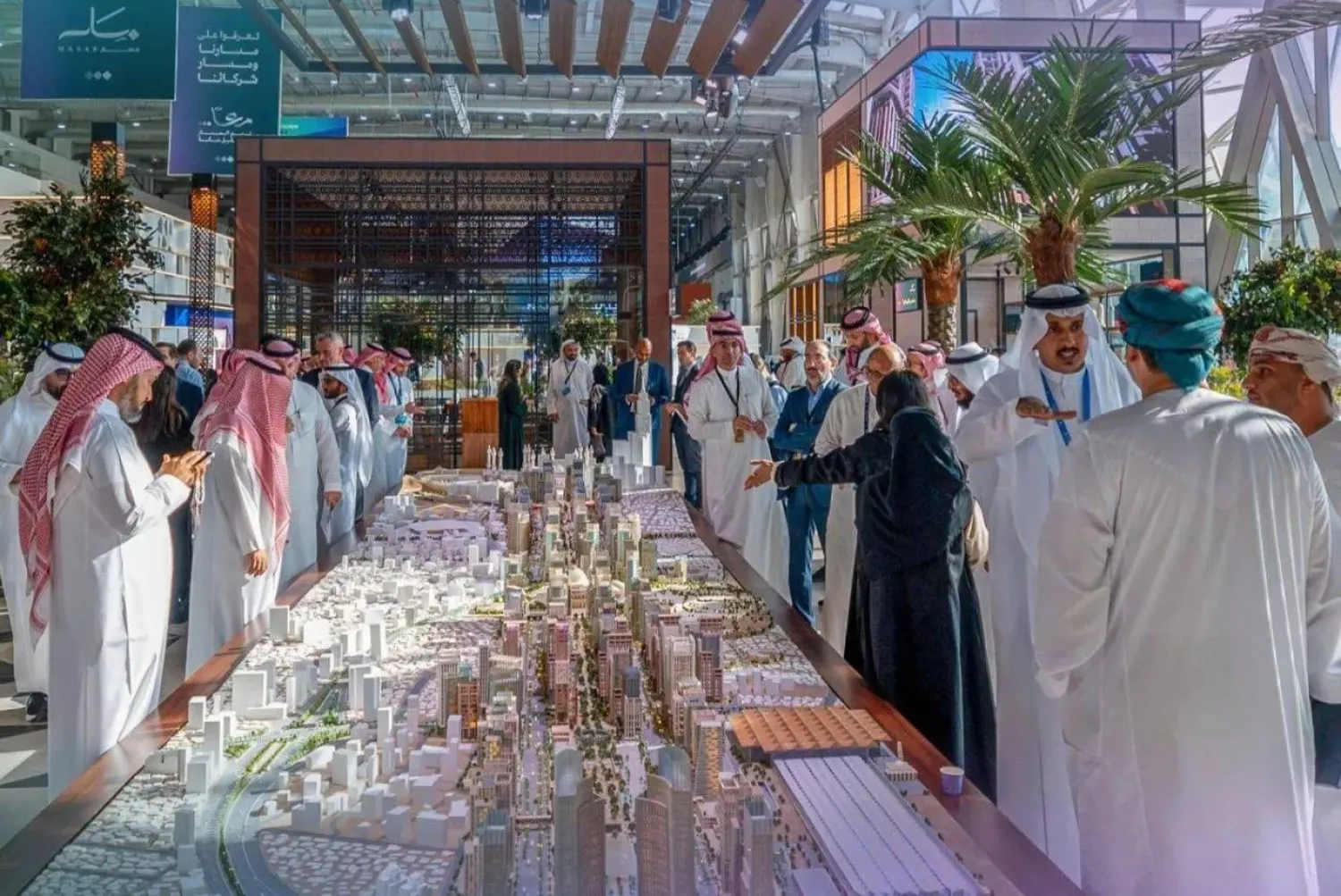 جناح شركة «أم القرى للتنمية والإعمار» في أحد المعارض (موقع الشركة الإلكتروني)