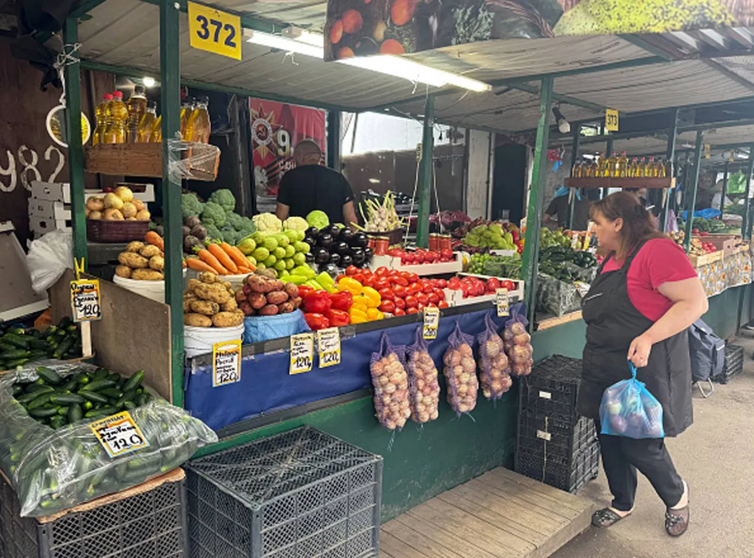 سوق للمواد الغذائية في موسكو (غيتي)