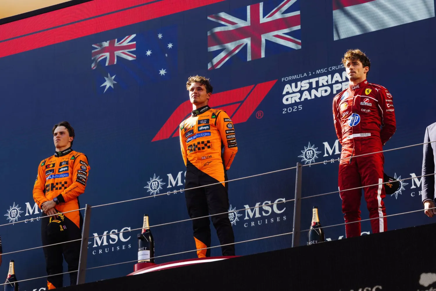 سائقا «مكلارين» سيطرا على سباق النمسا (د.ب.أ)