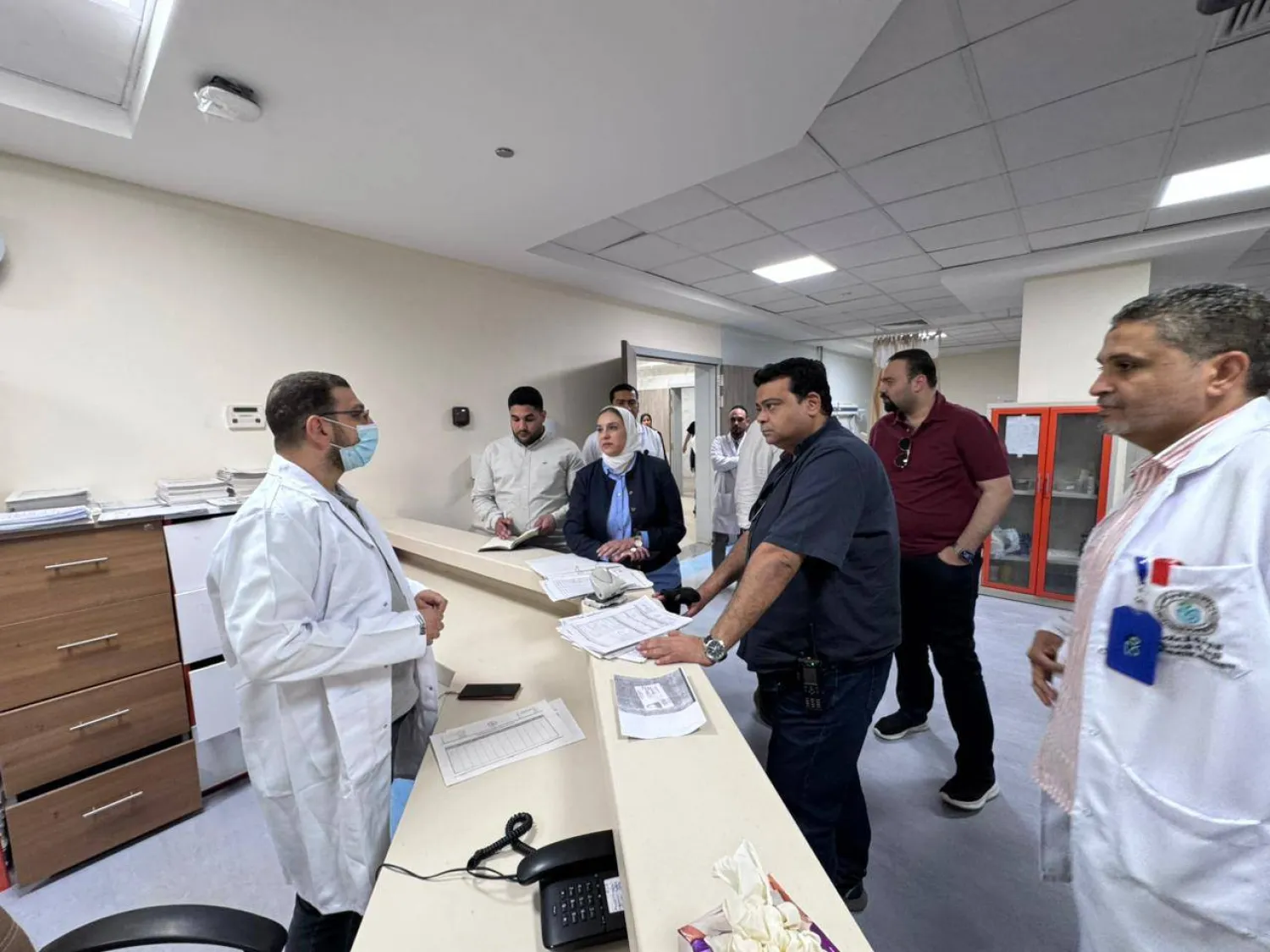 جولات ميدانية لمسؤولين مصريين لمتابعة الخدمات الصحية ببعض المستشفيات (الصحة المصرية)