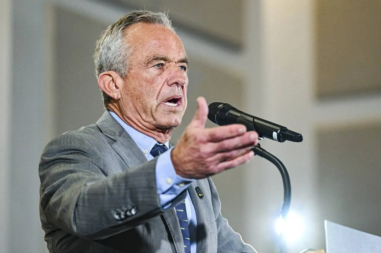  Health and Human Services Secretary Robert F. Kennedy Jr. speaks during a MAHA bill signing at Pennington BMRC, Friday, June 27, 2025, in Baton Rouge, La. (Javier Gallegos/The Advocate via AP) 