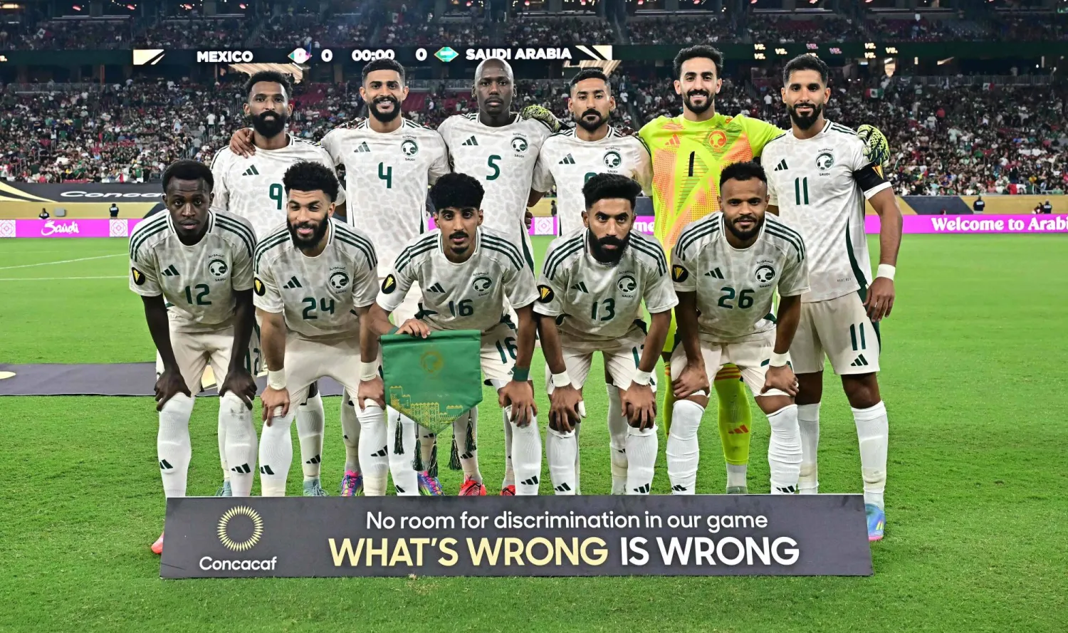 منتخب السعودية خسر من المكسيك بثنائية (أ.ف.ب)