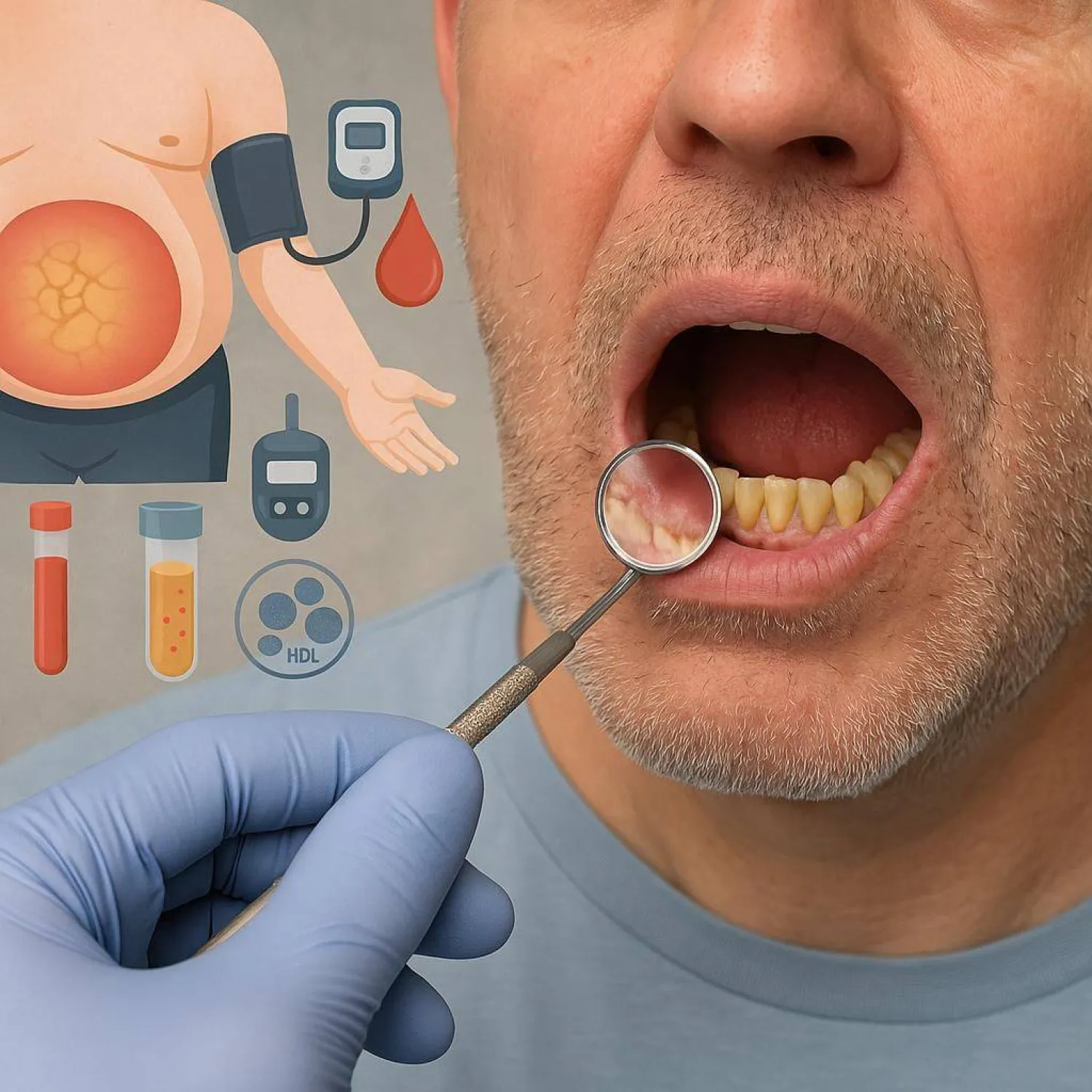 دراسة مراجعة علمية: فمك قد يكون مرآة لـ«متلازمة الأيض»