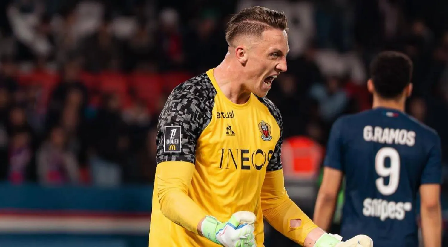 بولكا حارس مرمى فريق نيس الفرنسي (حساب اللاعب إنستغرام) 