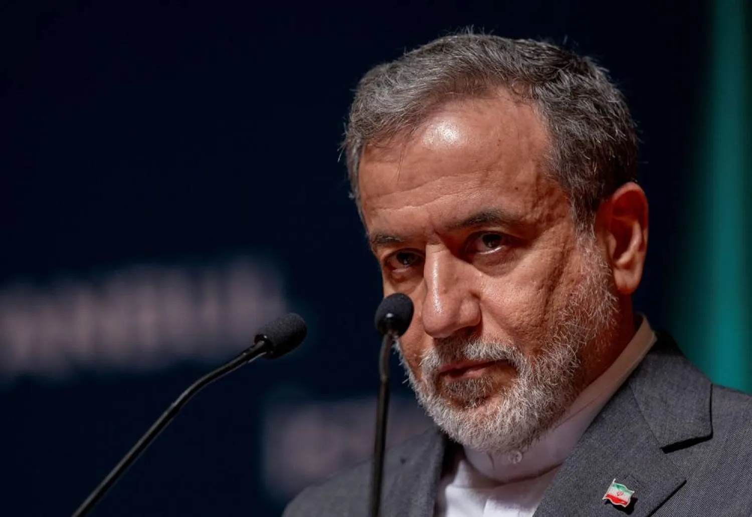  Iranian Foreign Minister Abbas Araqhchi looks on during a press conference in Istanbul, Türkiye, June 22, 2025. (Reuters)