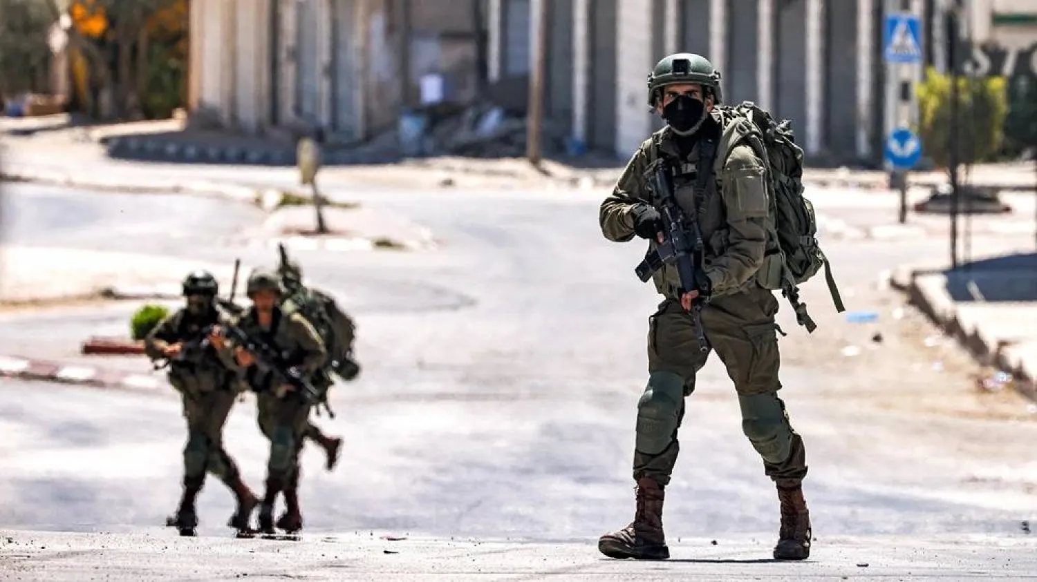 Israeli soldiers in Tubas in the north of the occupied West Bank on September 11, 2024. (AFP) 