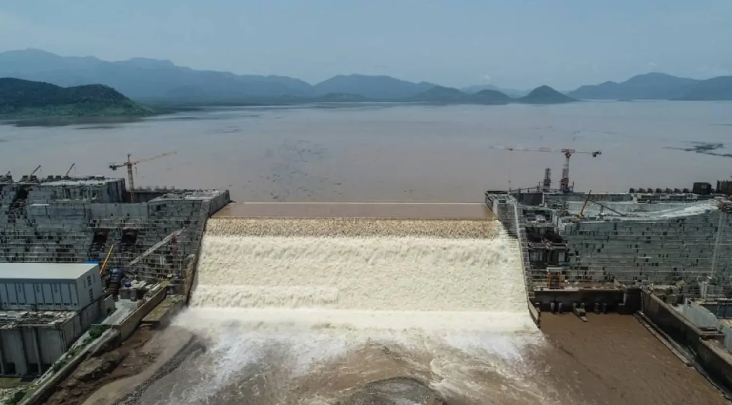 The Grand Ethiopian Renaissance Dam is pictured on 20 July 2020. (AFP)
