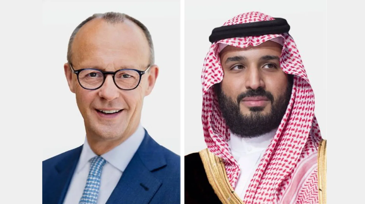 ولي العهد السعودي الأمير محمد بن سلمان والمستشار الألماني فريدريش ميرتس (الخارجية السعودية)