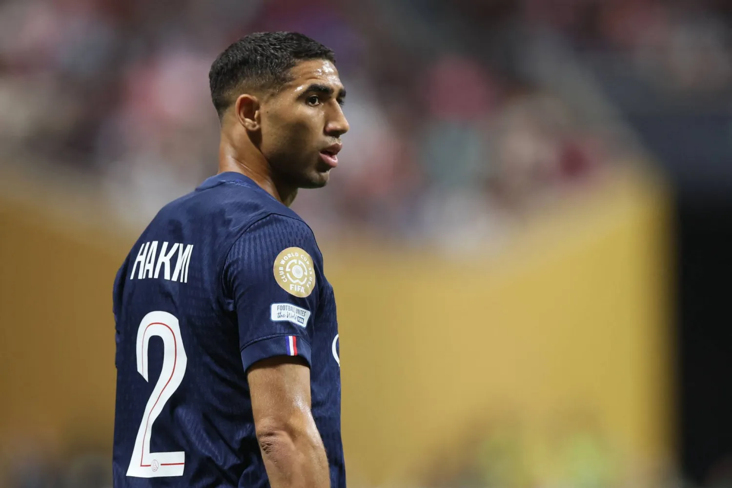 الظهير المغربي لباريس سان جيرمان أشرف حكيمي (أ.ف.ب)