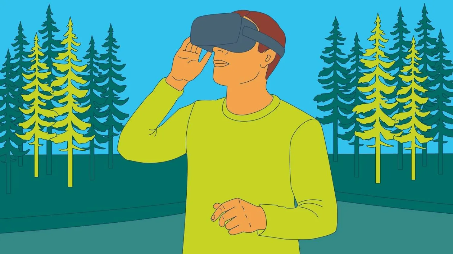 الاستجمام في الطبيعة عبر الواقع الافتراضي يُعزّز المزاج (معهد ماكس بلانك للتنمية البشرية)