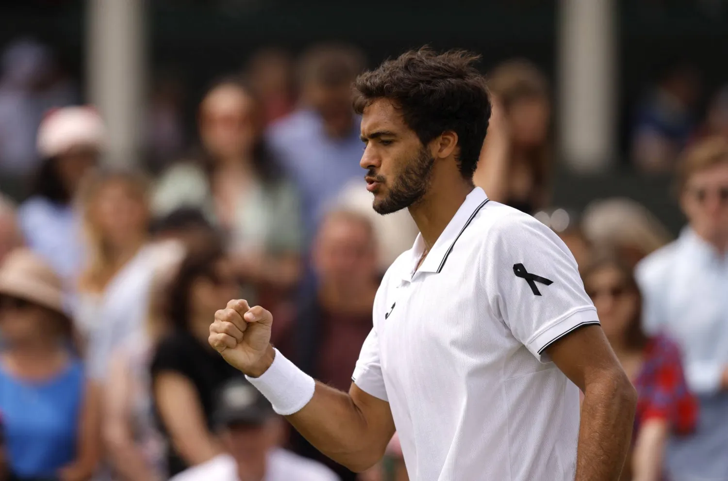 Tennis - Wimbledon - All England Lawn Tennis and Croquet Club, London, Britain - July 4, 2025 Portugal's Francisco Cabral reacts during his second round doubles match with Austria's Lucas Miedler against Czech Republic's Petr Nouza and Patrik Rikl REUTERS/Andrew Couldridge