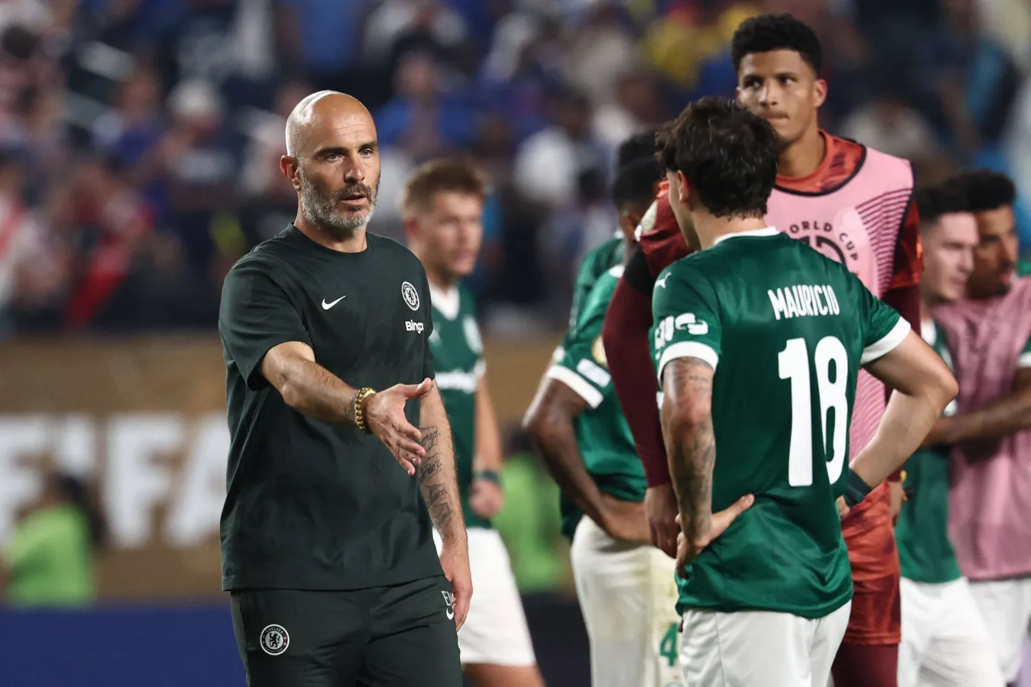 إنزو ماريسكا المدير الفني لفريق تشيلسي الإنجليزي (أ.ف.ب)