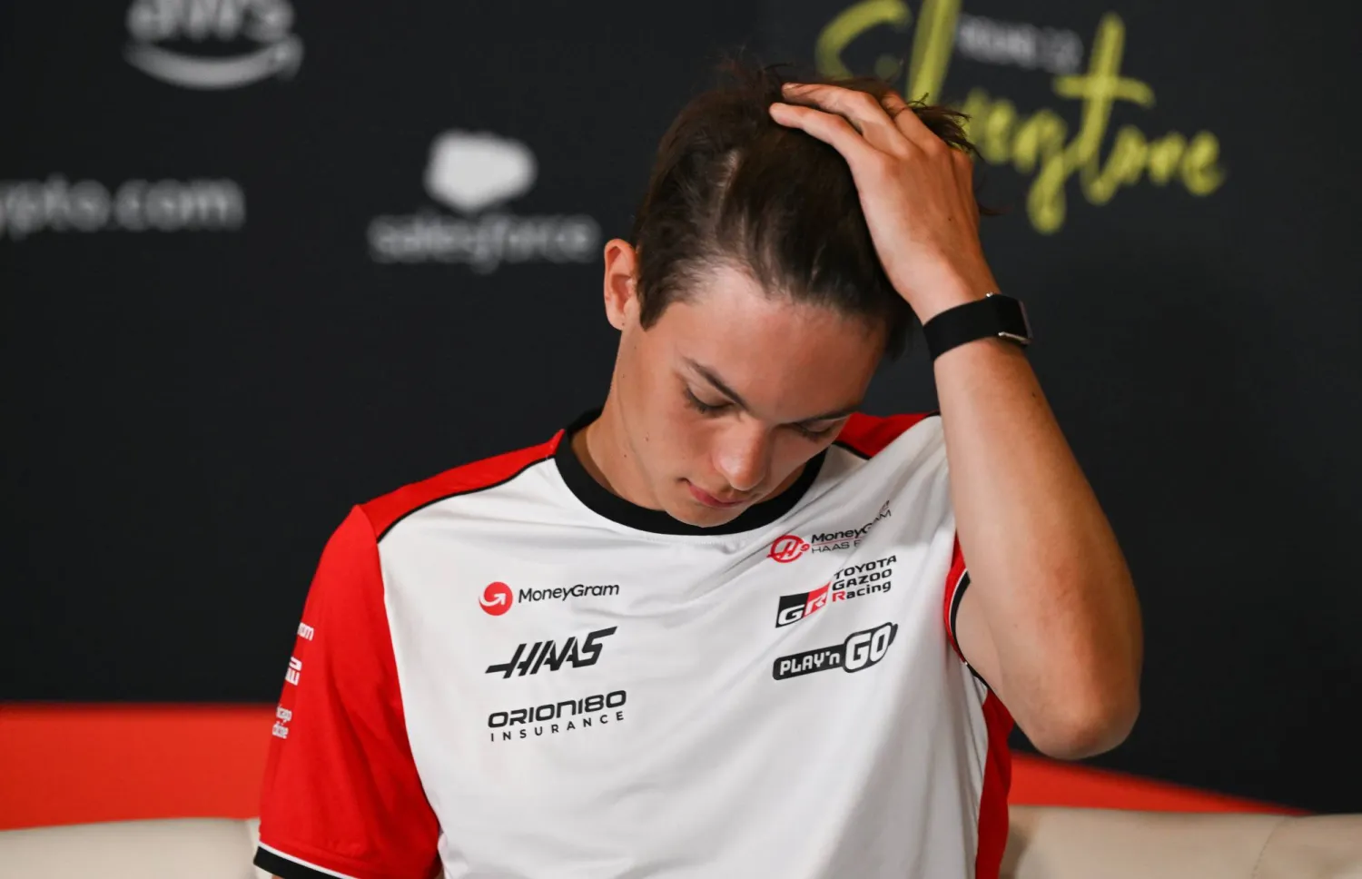 أوليفر بيرمان سائق فريق هاس (إ.ب.أ)